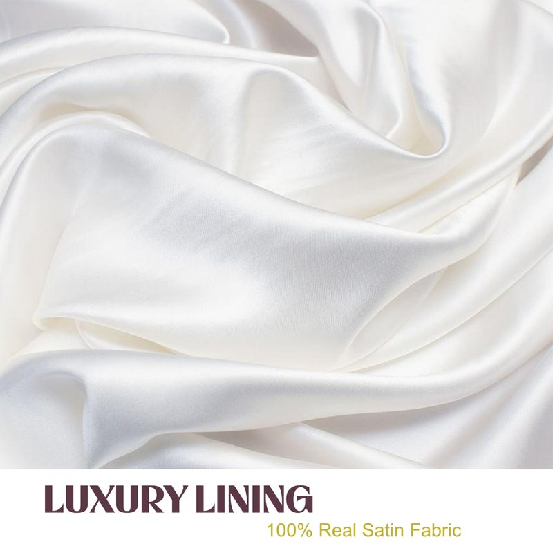 Amamba Shower Caps,100% Real Satin Lined Shower Cap,Extra Large Shower Cap for Women Reusable Waterproof,Adjustable Size&Long Hair Bath Caps（Pink） - Image 5